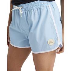 Quiksilver Original Scallop Boardshorts 13in for Women, Blue, bcf_hi-res