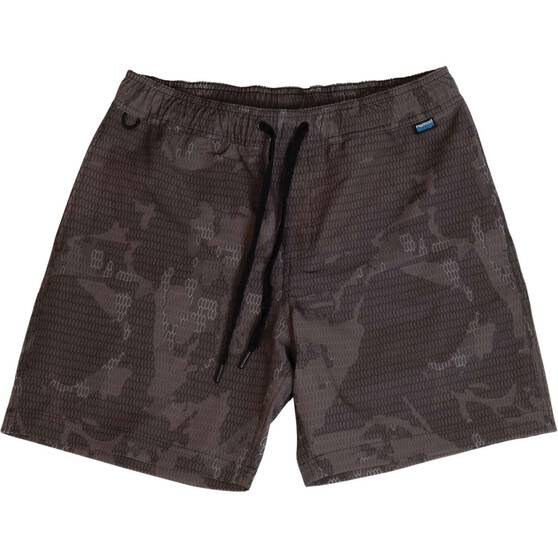 Nomad Men’s Volley Shorts, Charcoal Camo, bcf_hi-res