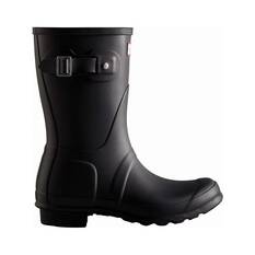 Hunter Women's Original Short Gumboots Black 4 UK, Black, bcf_hi-res