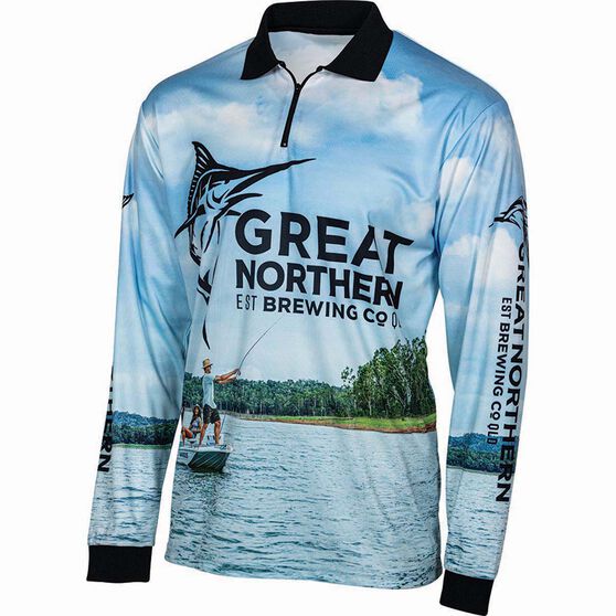 The Great Northern Brewing Co Men S Fishing Sublimated Polo Bcf
