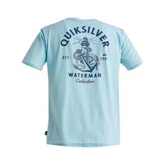Quiksilver Men's Anchors Away Short Sleeve Tee, Gulf Stream, bcf_hi-res