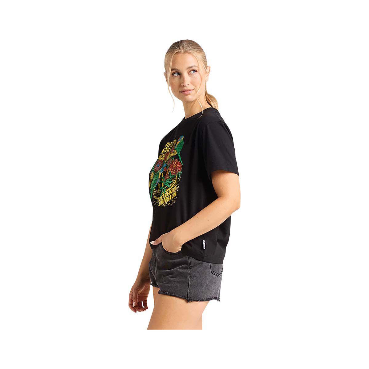 The Mad Hueys Women&rsquo;s Rainbow Anchor Short Sleeve Tee, , bcf_hi-res