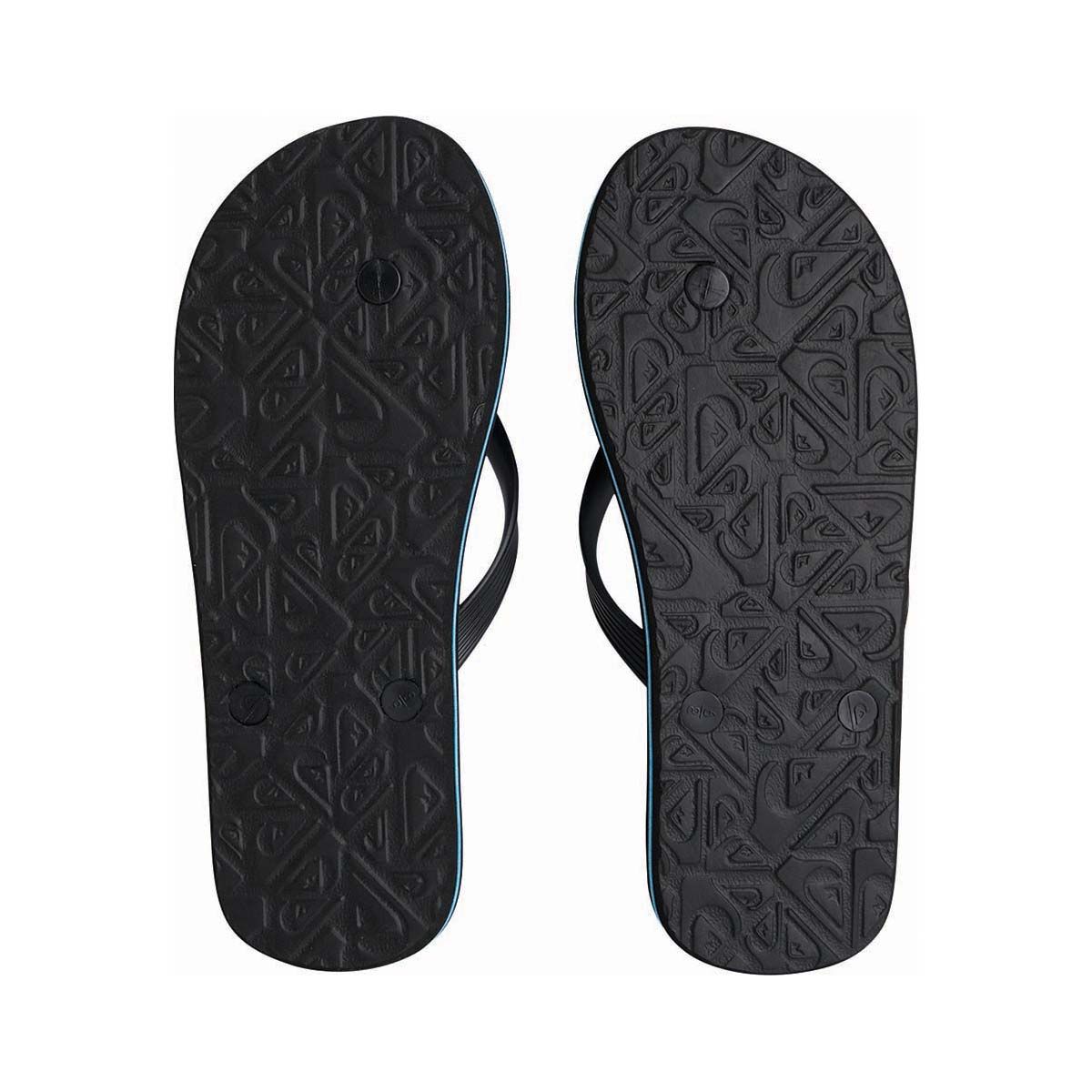 Quiksilver Men&rsquo;s Moncata Slab Thongs, Black / Blue, bcf_hi-res