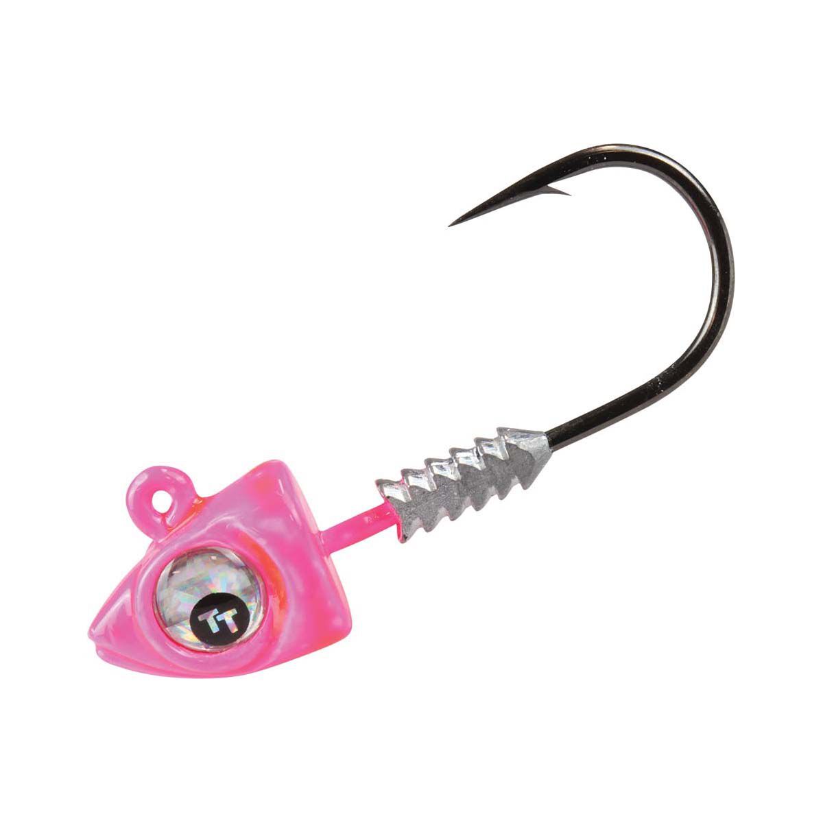 TT Fishing Big EyeZ Jig Head Size 3/0 3/8oz Pink Silver Eyez, Pink Silver Eyez, bcf_hi-res