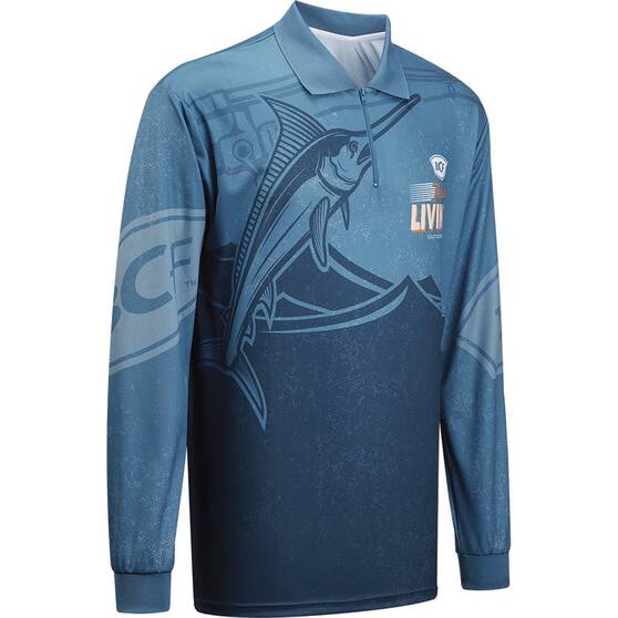 BCF Men's Collectors Edition Fishing Shirt Blue L, Blue, bcf_hi-res