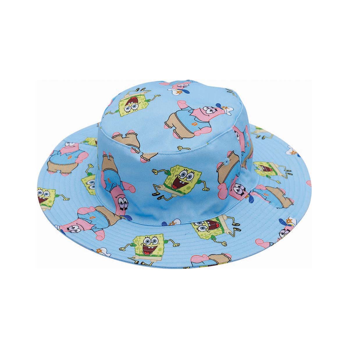 SpongeBob Youth Bucket Hat Blue OSFM, Blue, bcf_hi-res