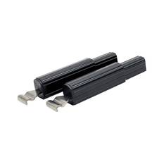 Aussie Traveller Anti-Flap Kit End Extensions 100mm Black, Black, bcf_hi-res