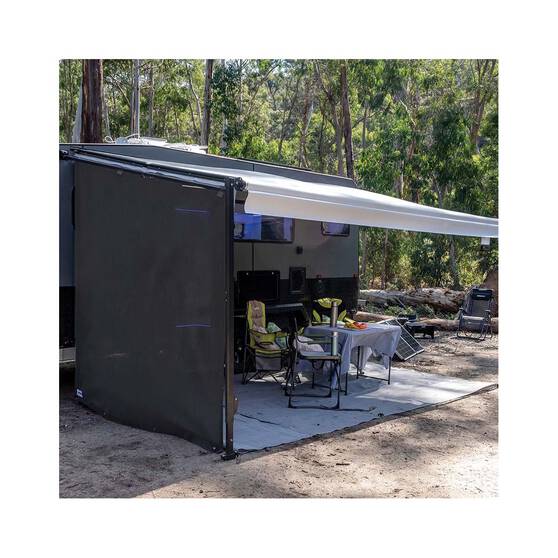 Aussie Traveller Privacy Screen Pop Top End Black, , bcf_hi-res