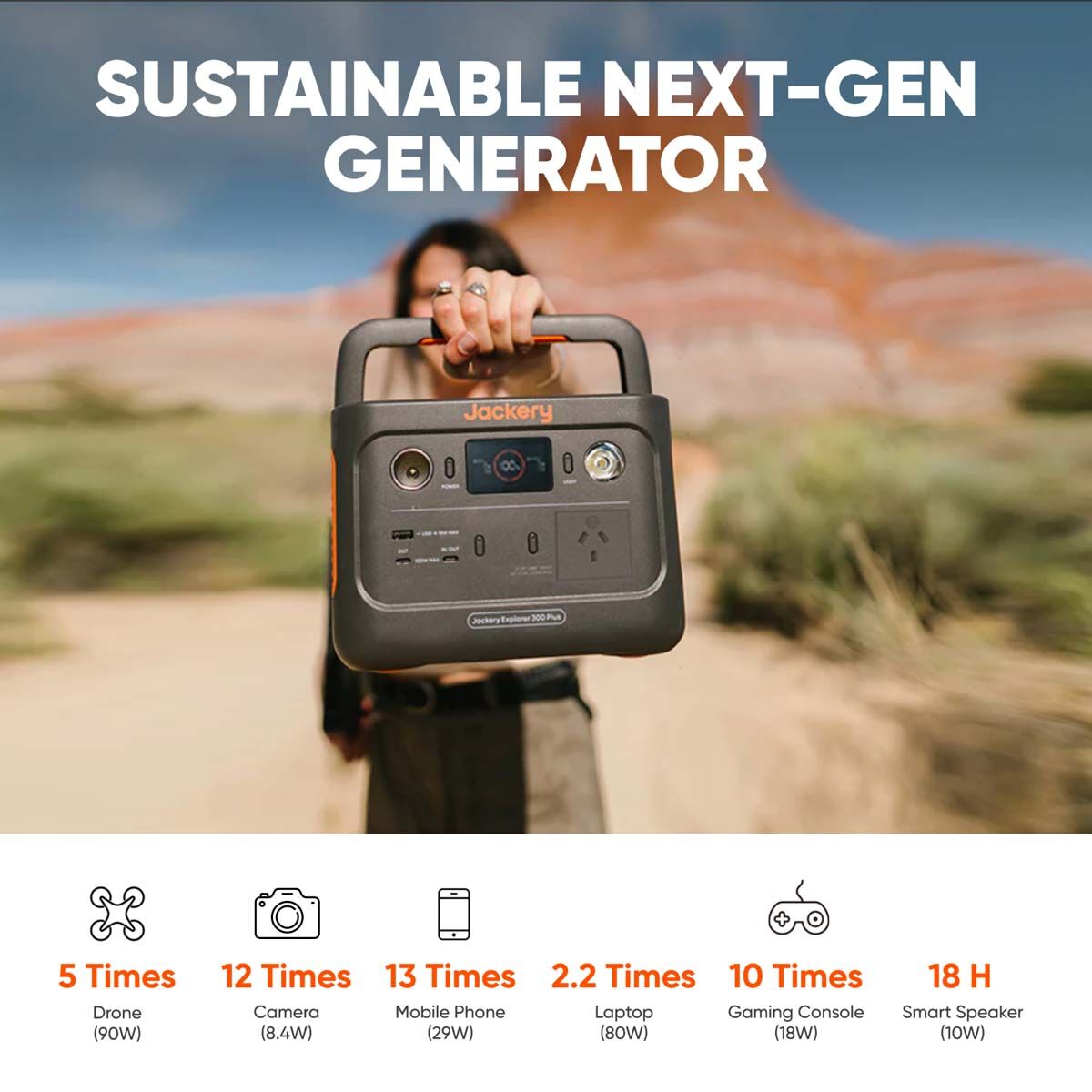 Jackery 300 Plus Explorer Solar Generator, , bcf_hi-res