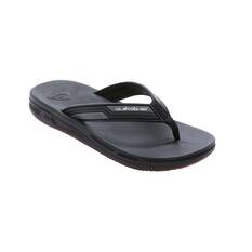 Quiksilver Men’s Makua Thongs Black 8, Black, bcf_hi-res