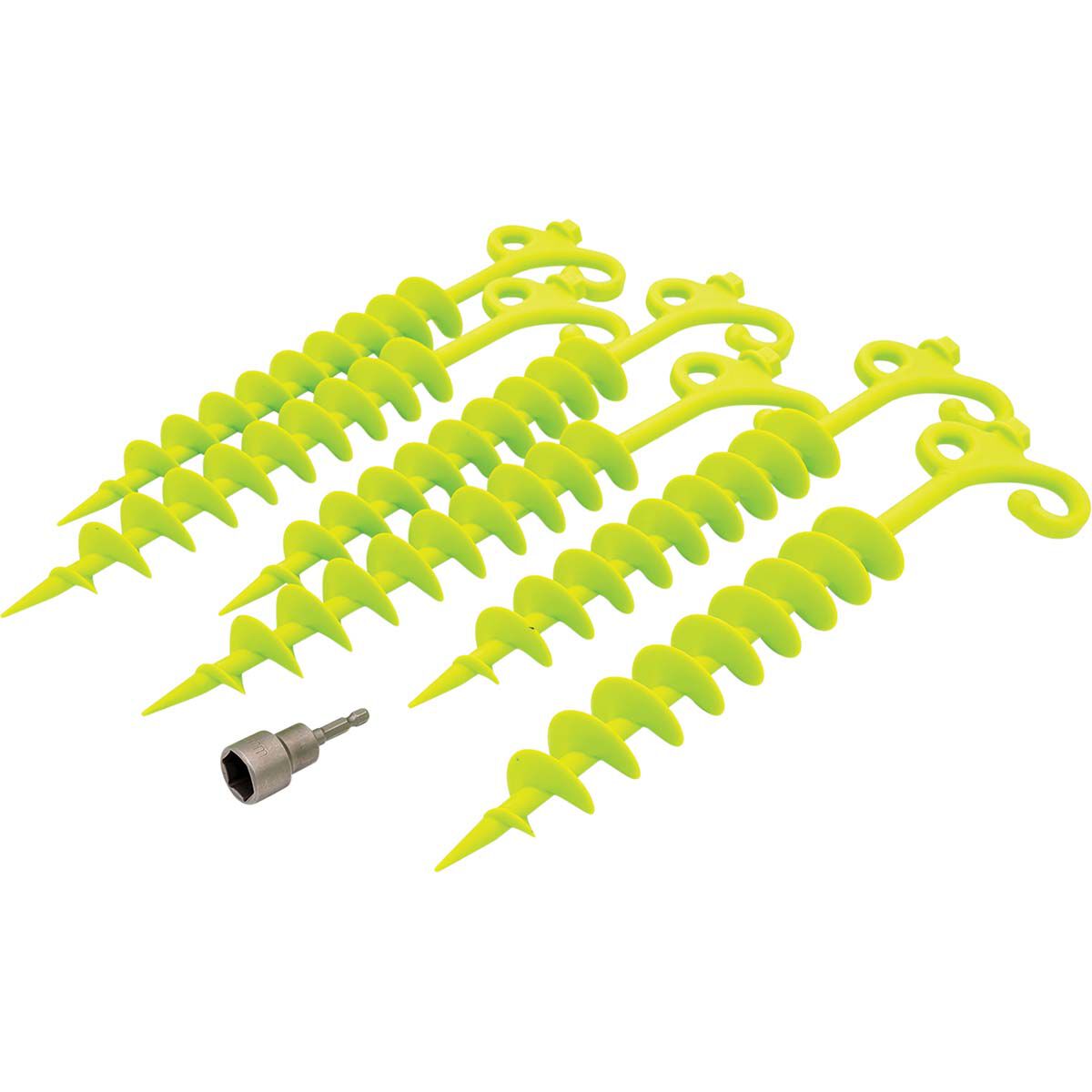 Aussie Traveller Screw in Sand Pegs 6 Pack BCF
