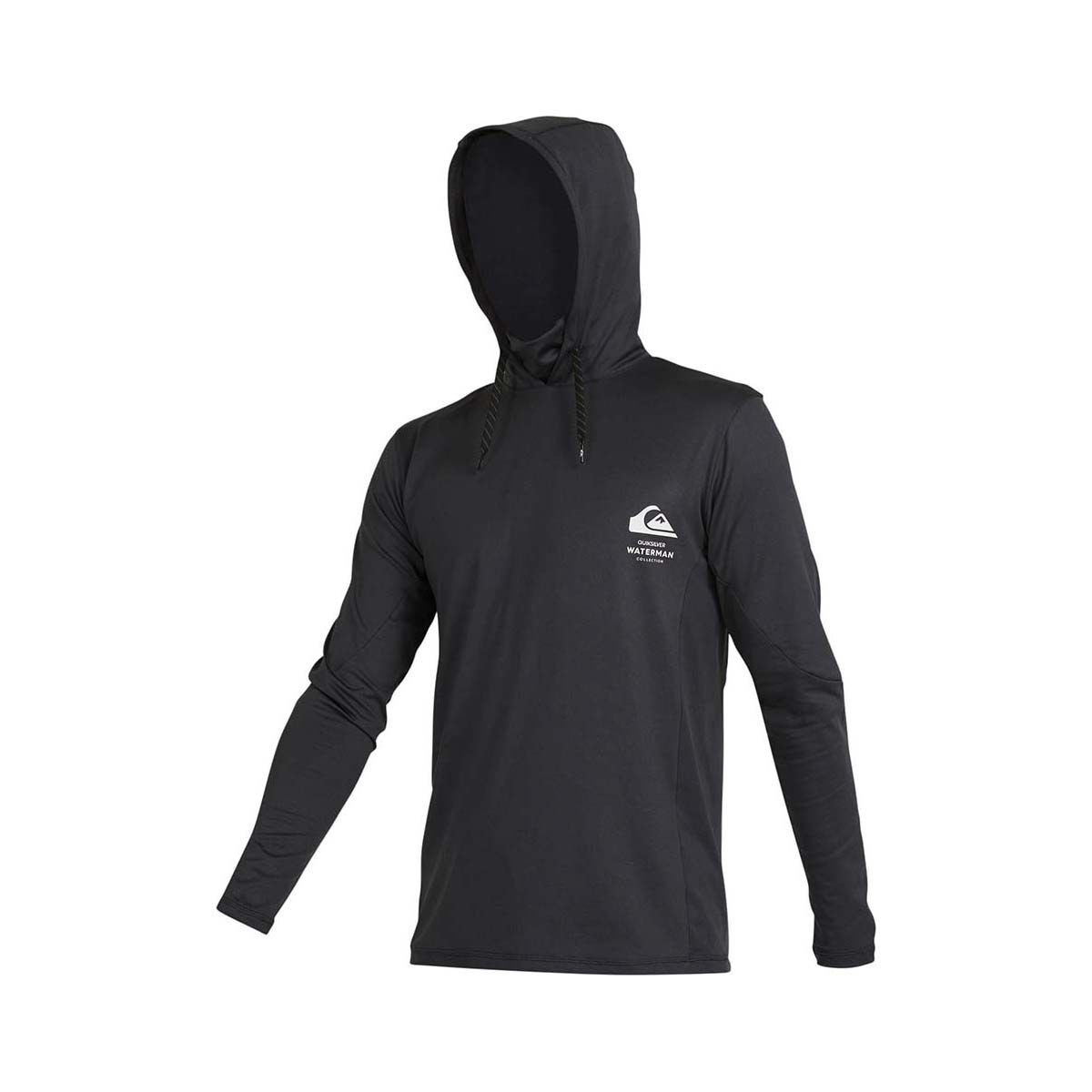 Quiksilver Men s Angler Hooded Long Sleeve Rashie Black L BCF