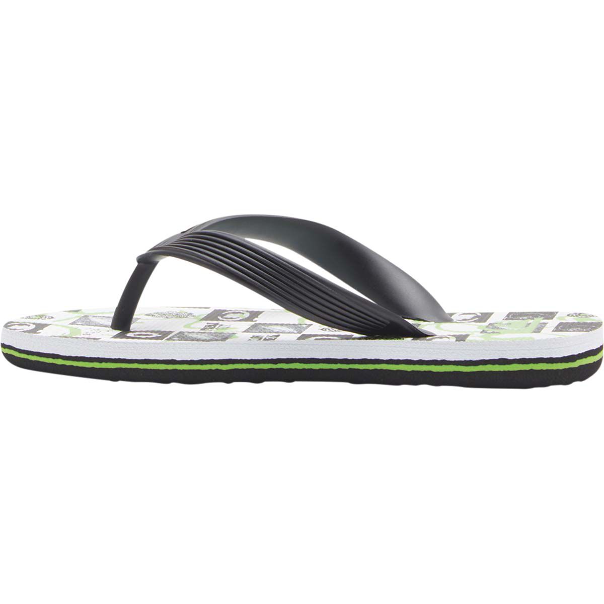 Quiksilver Kids Molokai Art Thongs, White / Green, bcf_hi-res