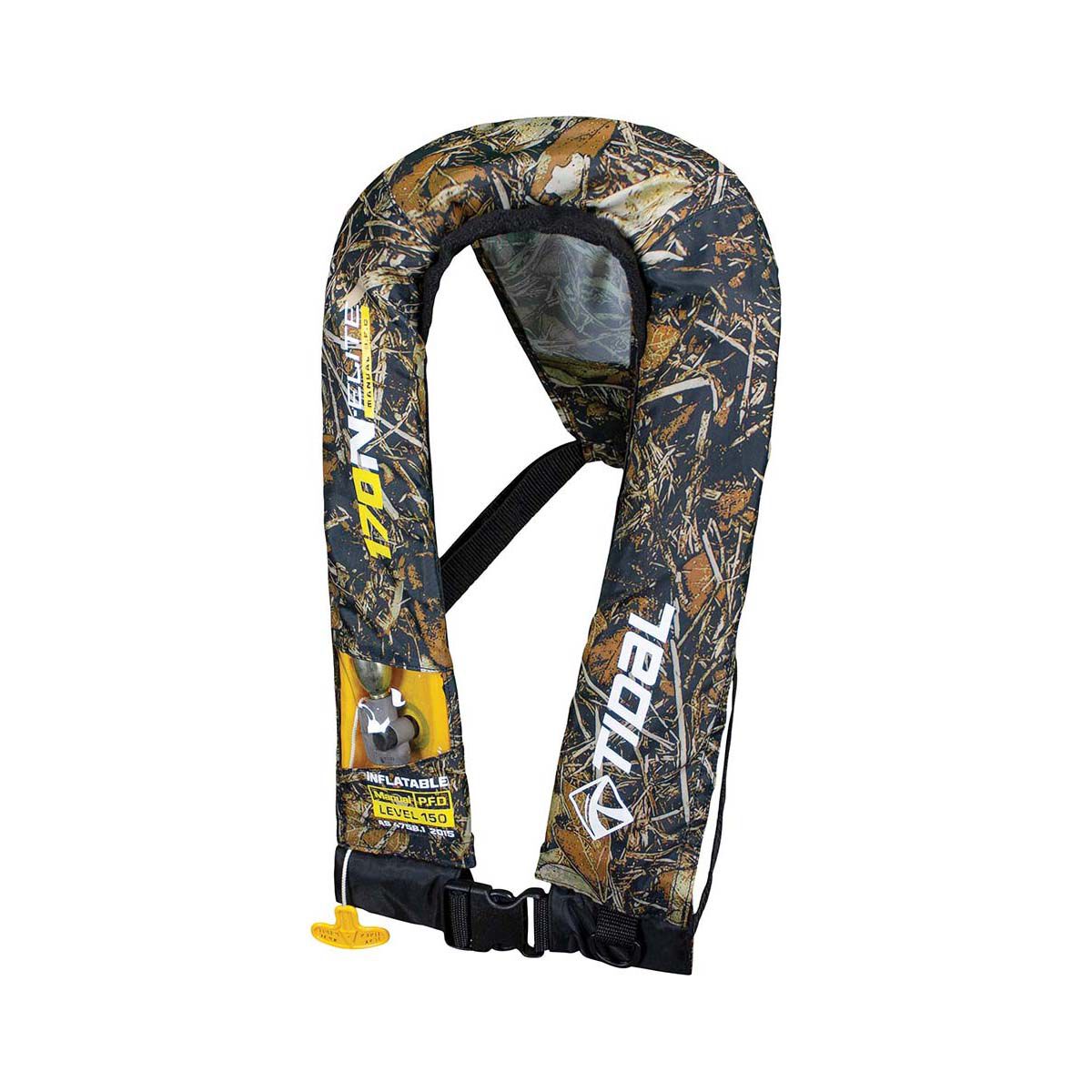 Tidal Inflatable Manual Inflatable Adult Elite 170N PFD Leaf Camo BCF