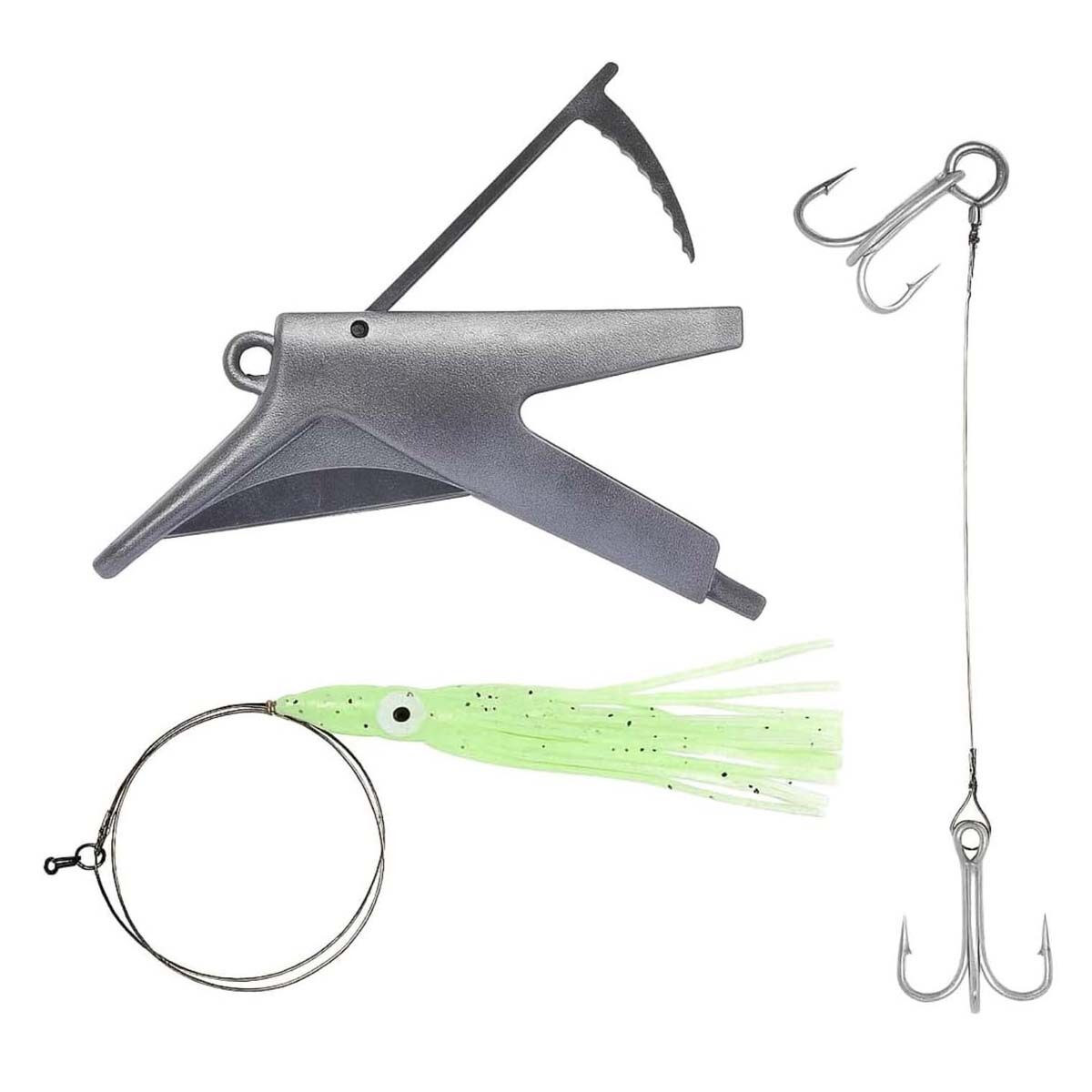 Lure Us In Reaper Rig Full Assembly Medium Lumo Green, Lumo Green, bcf_hi-res