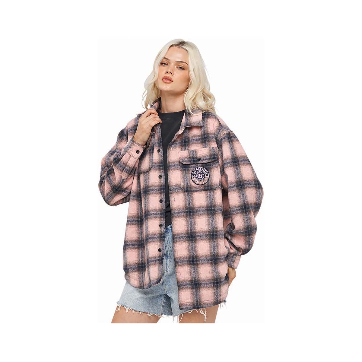 The Mad Hueys Women&rsquo;s Good Life Shacket Dusty Pink S, Dusty Pink, bcf_hi-res