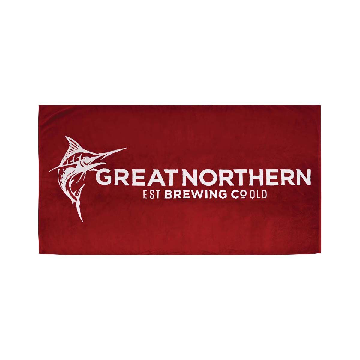 The Great Northern Brewing Co. Beach Towel Red, Red, bcf_hi-res
