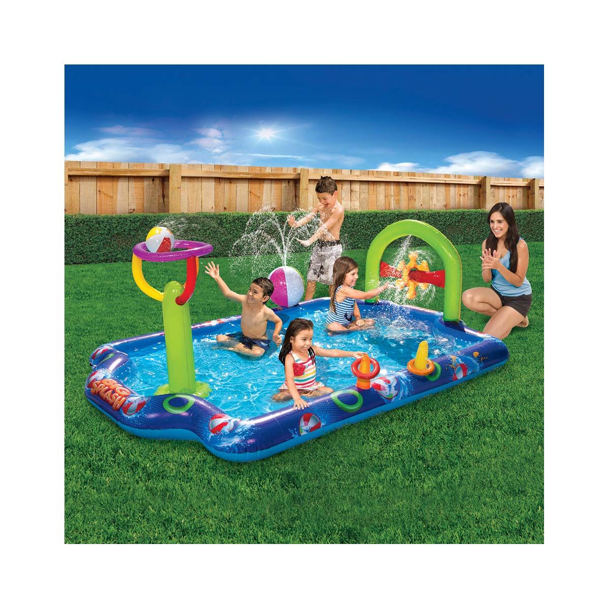 Go Play! Big Splash Inflatable Activity Pool, , bcf_hi-res