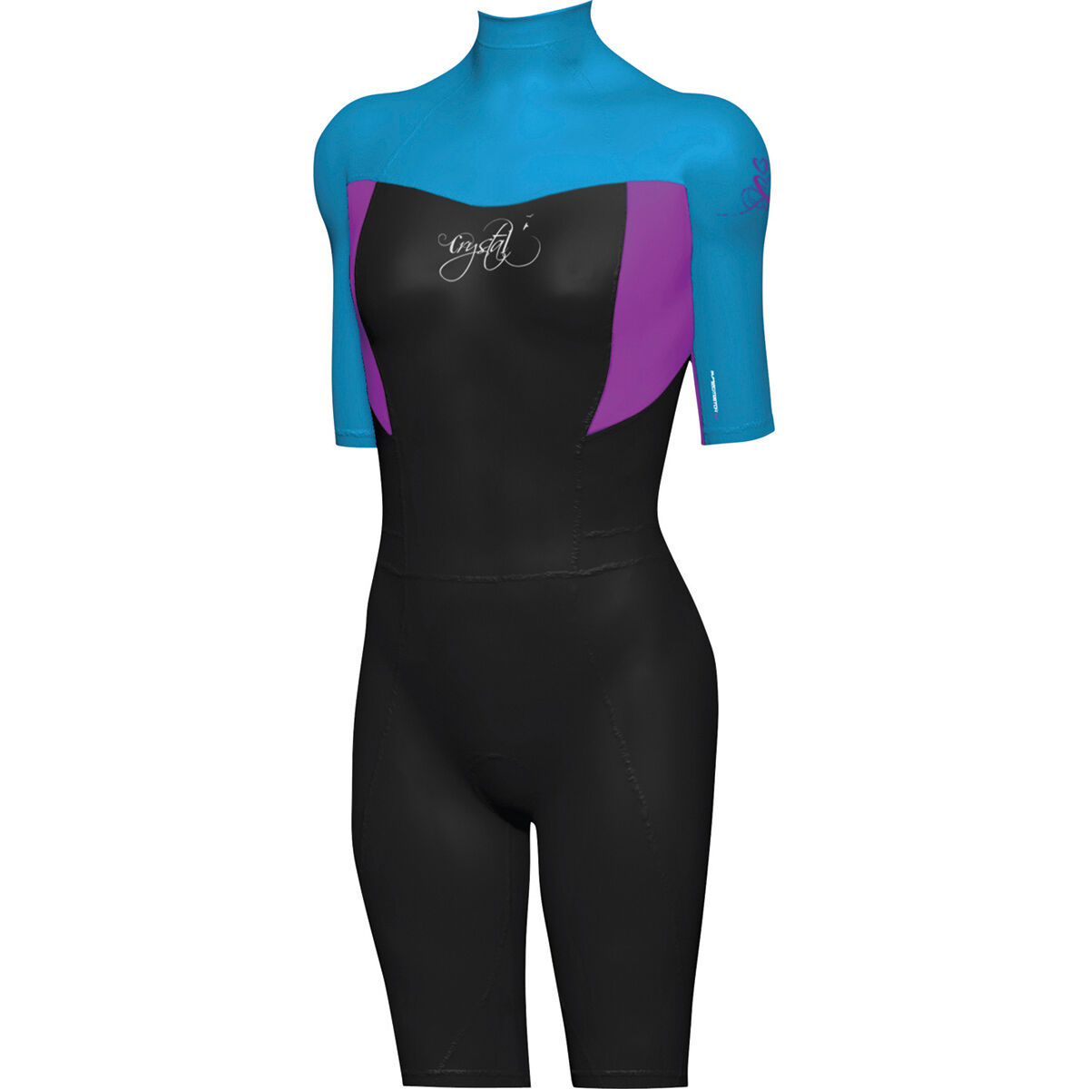 Crystal Girls' Springsuit Wetsuit 2mm Blue 6, Blue, bcf_hi-res