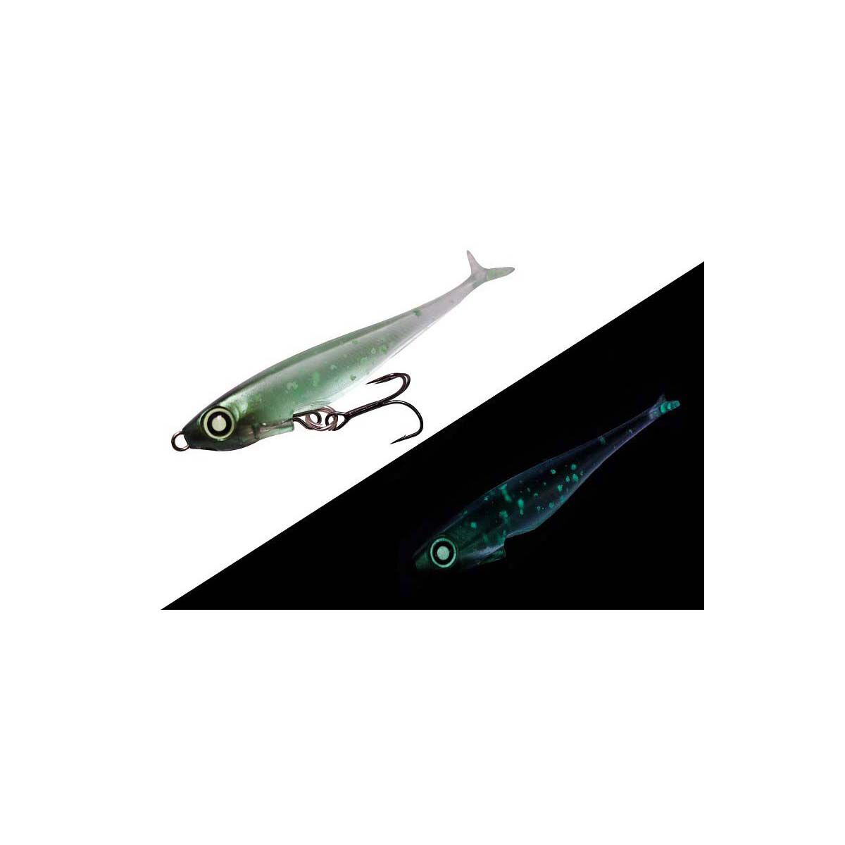 Jackall Jelly Sardine Soft Plastic Lure Pack 54mm Green Jelly Glow BCF