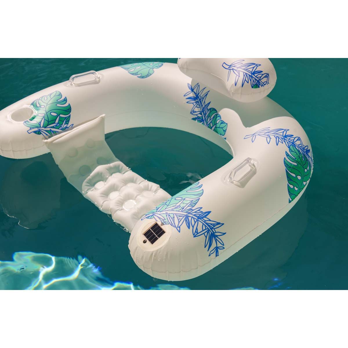 Tahwalhi Solar Light Up U-Seat Pool Inflatable, , bcf_hi-res
