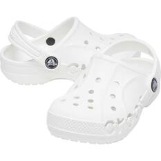 Crocs Kids' Baya Clogs, White, bcf_hi-res