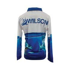 Wilson Men’s Underwater Sublimated Polo, Blue / White, bcf_hi-res