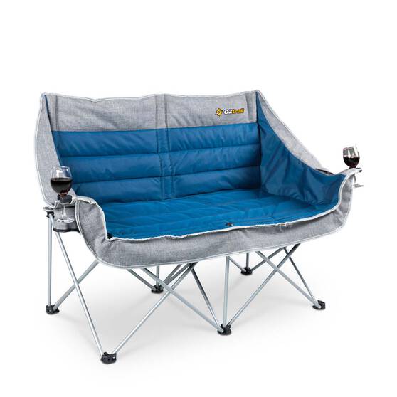 Double Camp Chair Oztrail Galaxy Seater Chair 240kg BCF