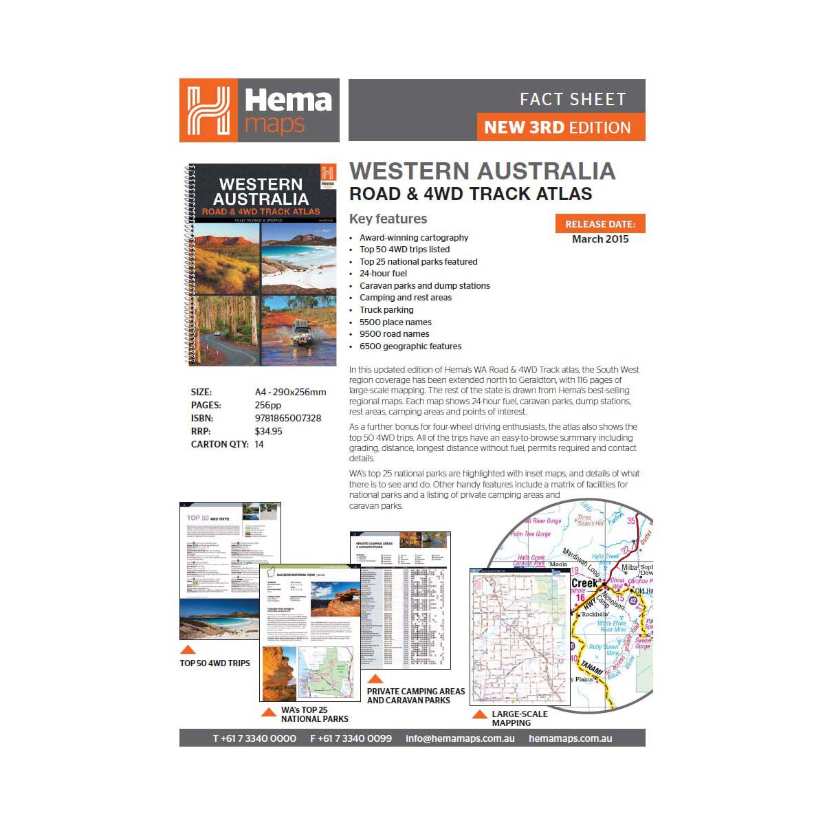 Hema Western Australia Road & 4WD Track Atlas (3rd Edition), , bcf_hi-res