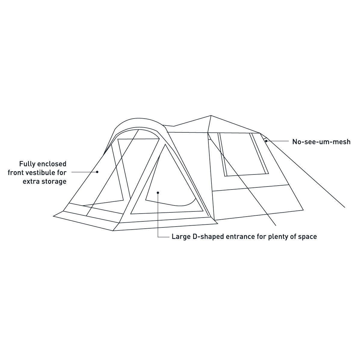 earth by Wanderer&reg; Mataranka Recycled Material Instant Tent 4 Person, , bcf_hi-res