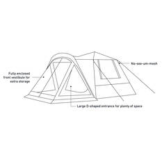 earth by Wanderer® Mataranka Recycled Material Instant Tent 4 Person, , bcf_hi-res