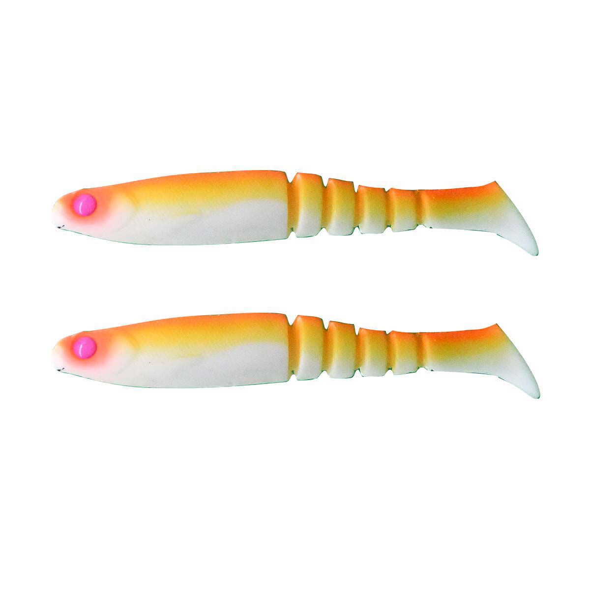 Akame Guppy Soft Plastic Lure 12cm 2 Pack Sunset, Sunset, bcf_hi-res