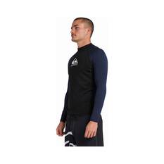 Quiksilver Men’s Heater Long Sleeve Rashie Black S, Black, bcf_hi-res