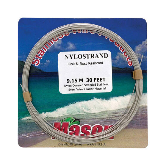 Mason Nylostrand Clear Coat Wire 30ft, , bcf_hi-res
