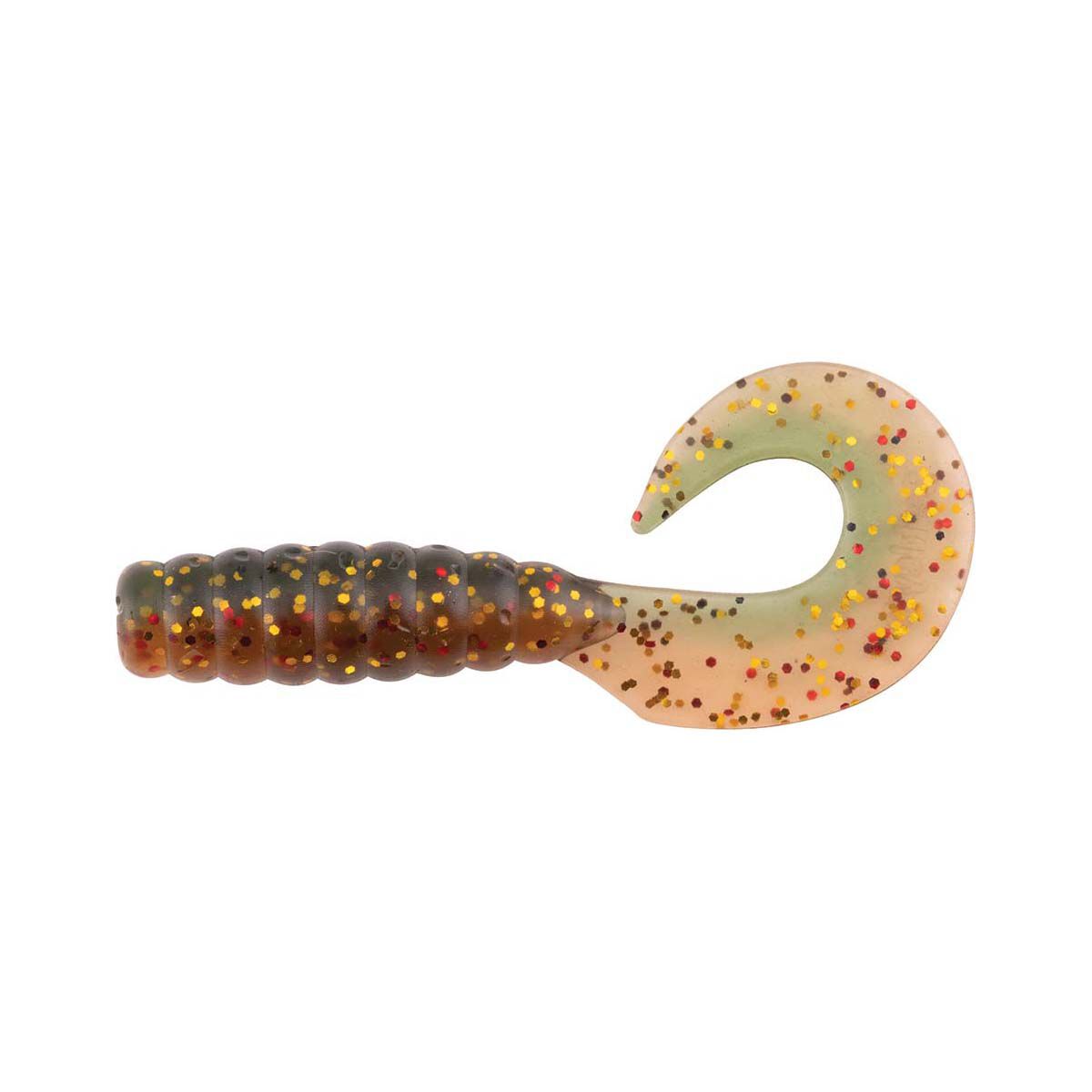 Berkley PowerBait Grub Soft Plastic Lure 2.5in Camo, Camo, bcf_hi-res