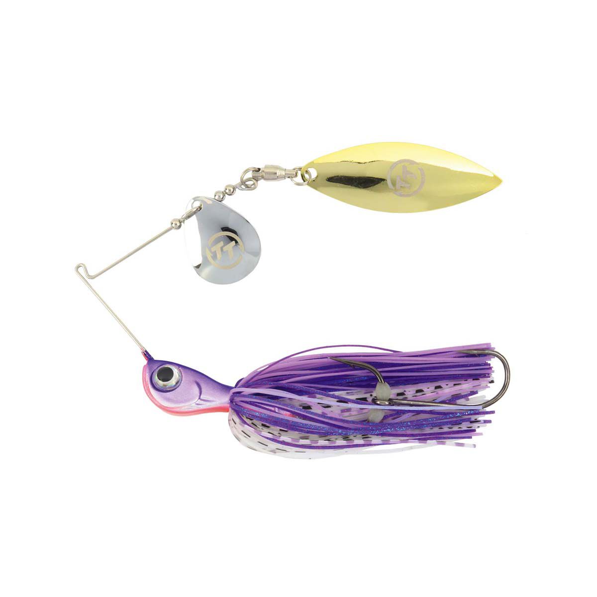 TT Fishing Vortex+ Spinnerbait Lure 1/8oz Purple Mauve, Purple Mauve, bcf_hi-res