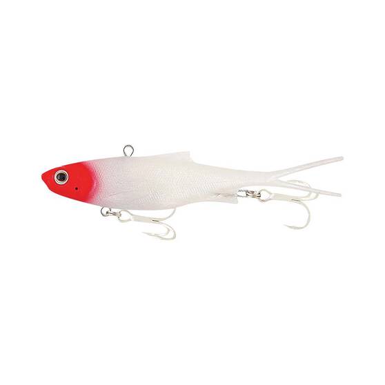 Samaki Vibelicious Fork Tail Soft Vibe Lure 150mm 50g Red Head Pearl, Red Head Pearl, bcf_hi-res