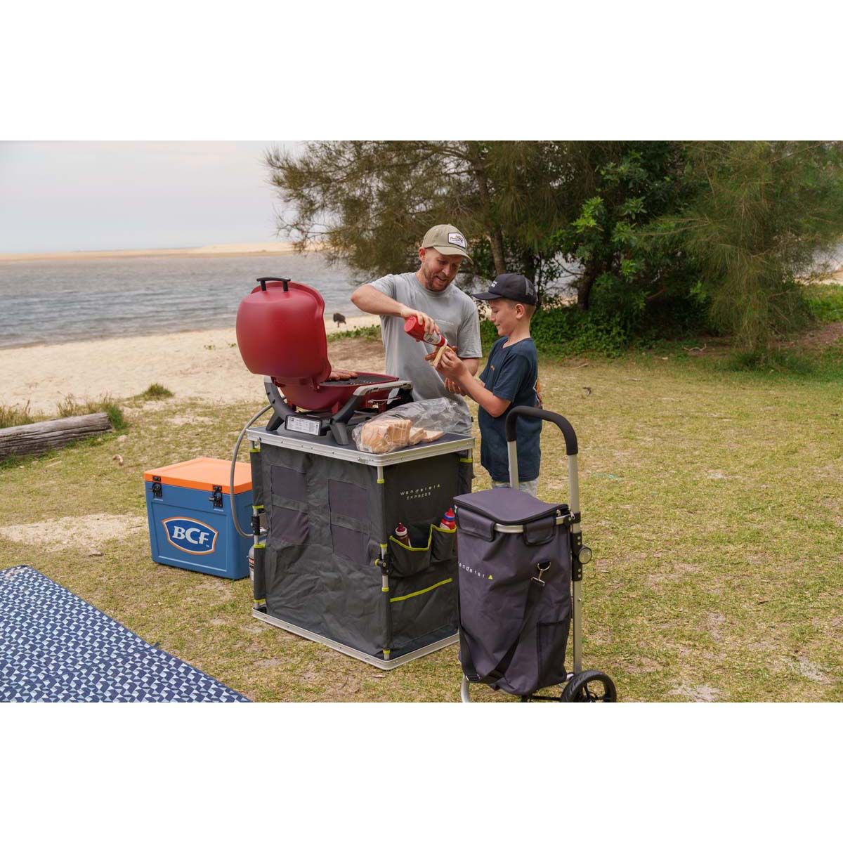 Wanderer Shopping Trolley Charcoal, , bcf_hi-res