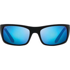 Maui Jim Men's Peahi Sunglasses Black / Blue, Black / Blue, bcf_hi-res
