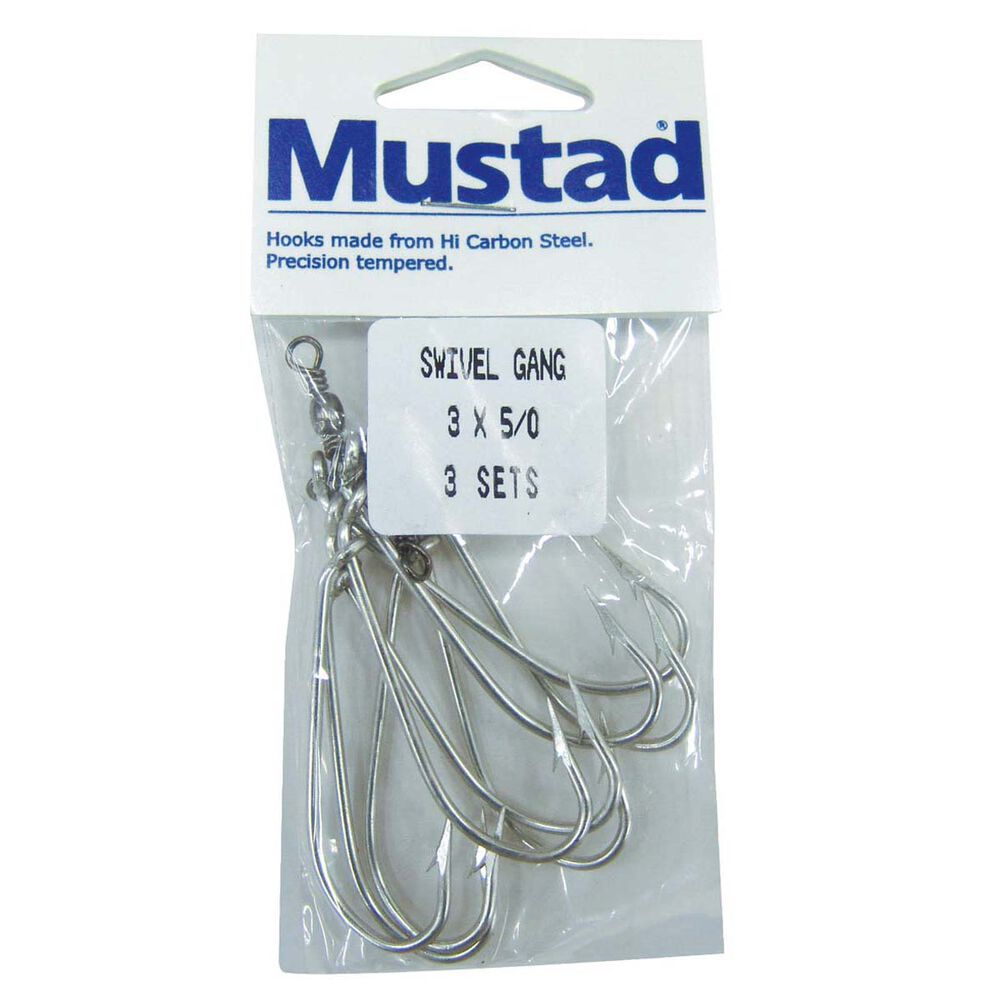 Mustad Swivel Gang Hooks BCF