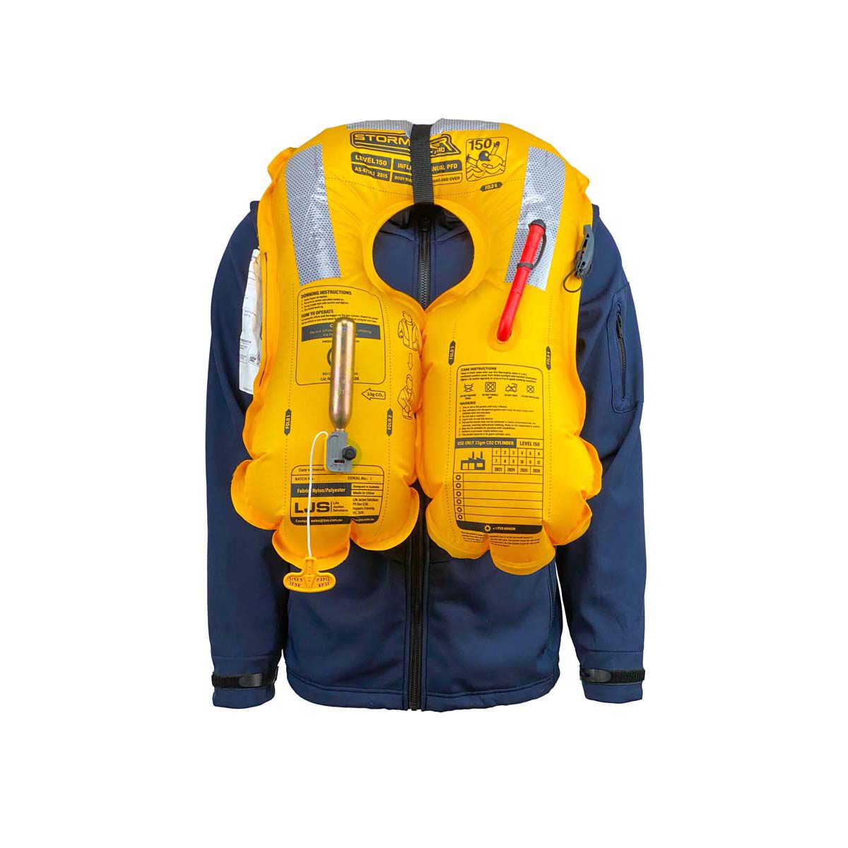 Tidal Stormrider Inflatable Manual PFD L150 Life Jacket BCF