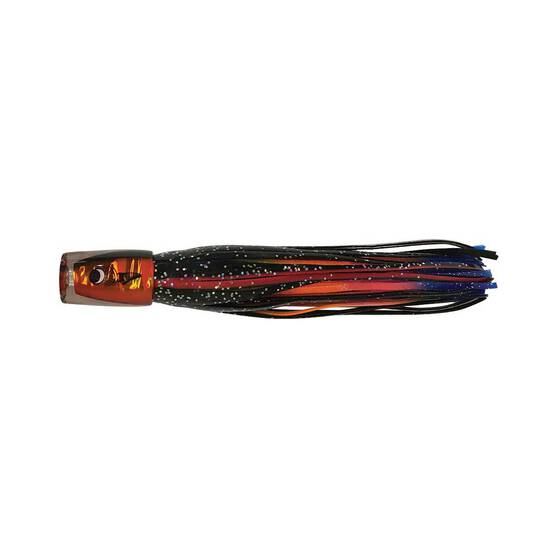 Bluewater Pop Skirted Trolling Lure 4in Red Mullet Dazzler, Red Mullet Dazzler, bcf_hi-res