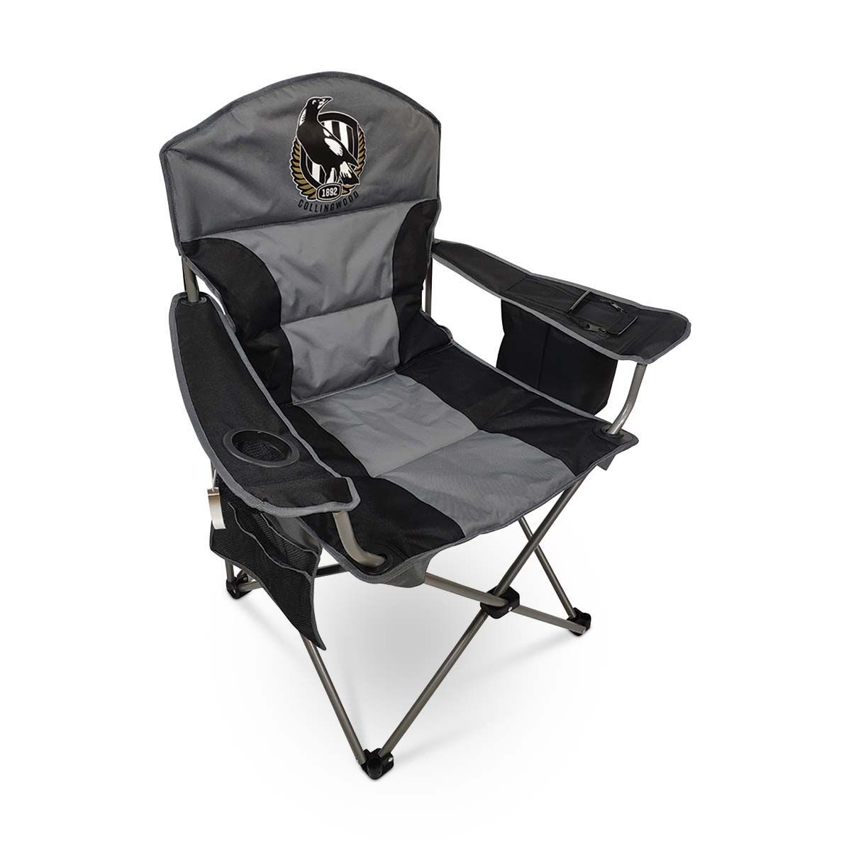 AFL Collingwood Magpies Cooler Arm Chair 130kg, , bcf_hi-res