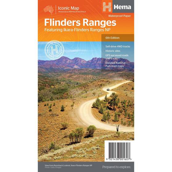 Hema Flinders Ranges Map (6th edition), , bcf_hi-res