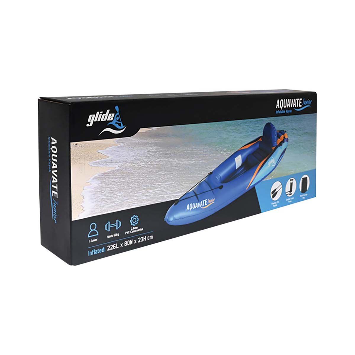 Glide Inflatable Kayak Aquavate Junior, , bcf_hi-res