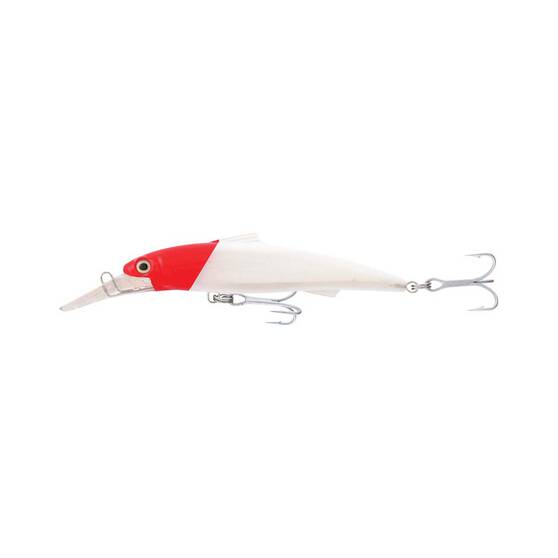 Samaki Pacemaker Deep Hard Body Lure 180mm White Red Head, White Red Head, bcf_hi-res