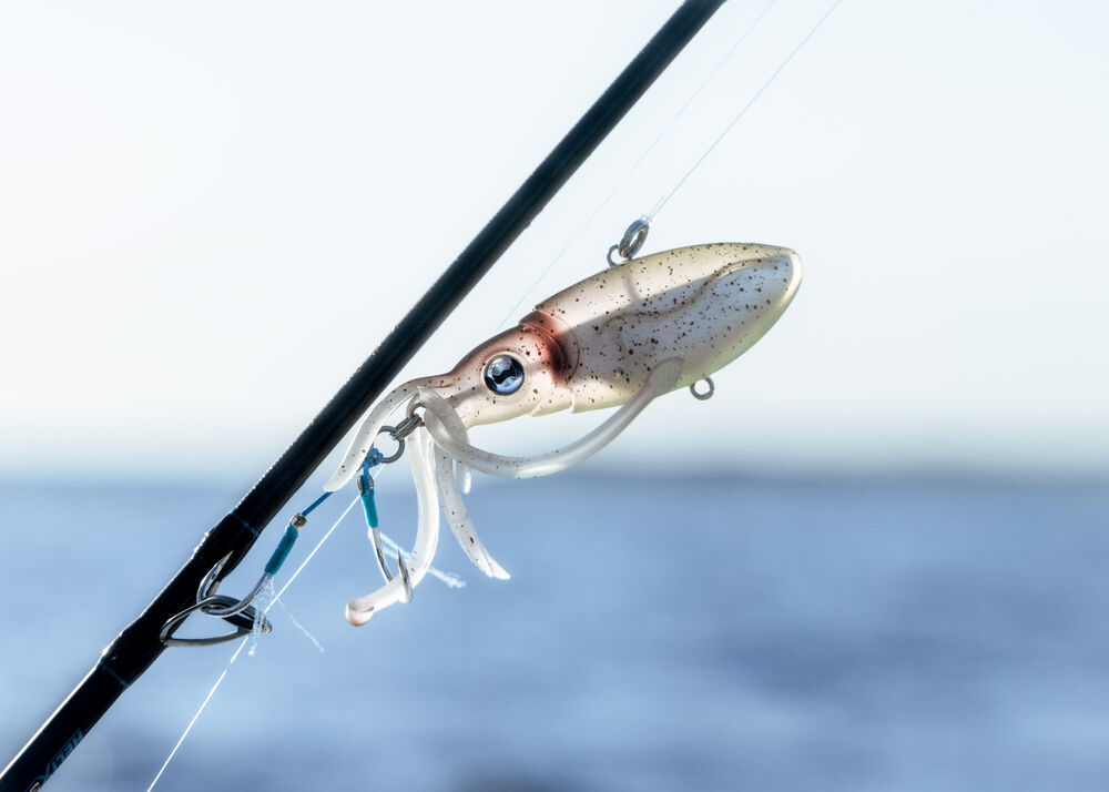 Nomad Squidtrex Jig Lure 130mm White Glow