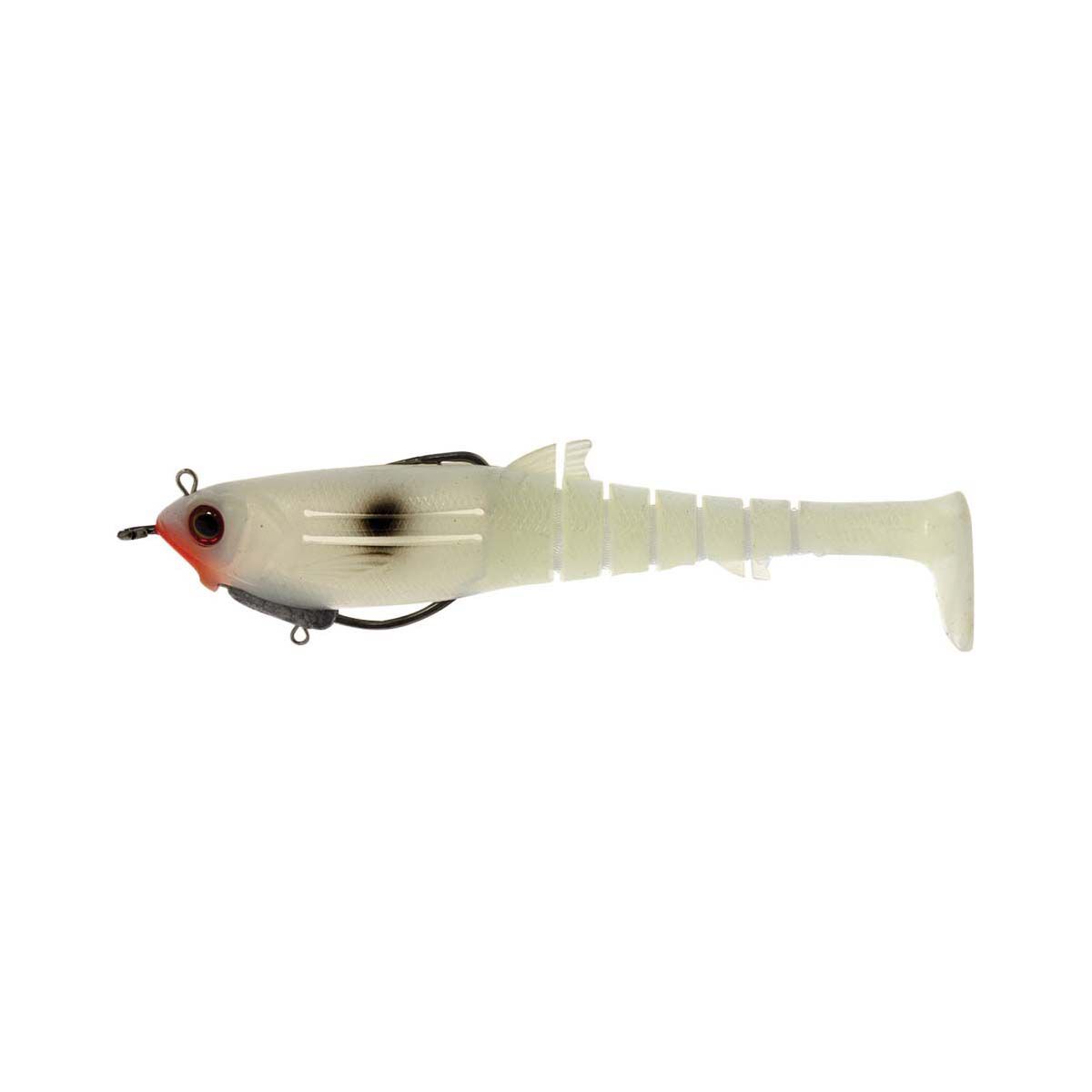 Zerek Flat Shad X Weedless Soft Plastic Lure 145mm Red Head Bear, Red Head Bear, bcf_hi-res