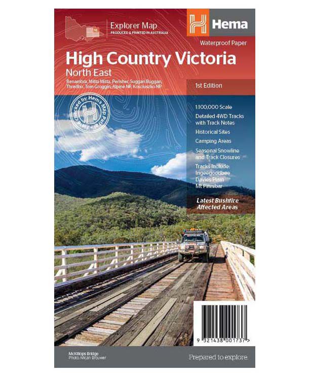 Hema High Country Vic - North East Map, , bcf_hi-res