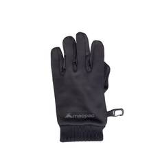 Macpac Kids' Fleece Gloves, Black, bcf_hi-res